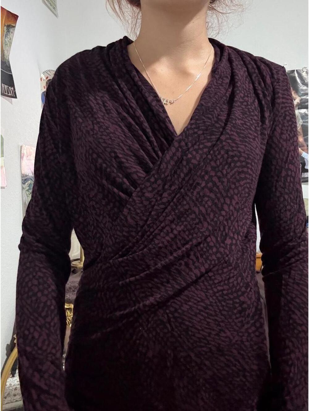Apt. 9 Women's Burgundy and Purple Blous